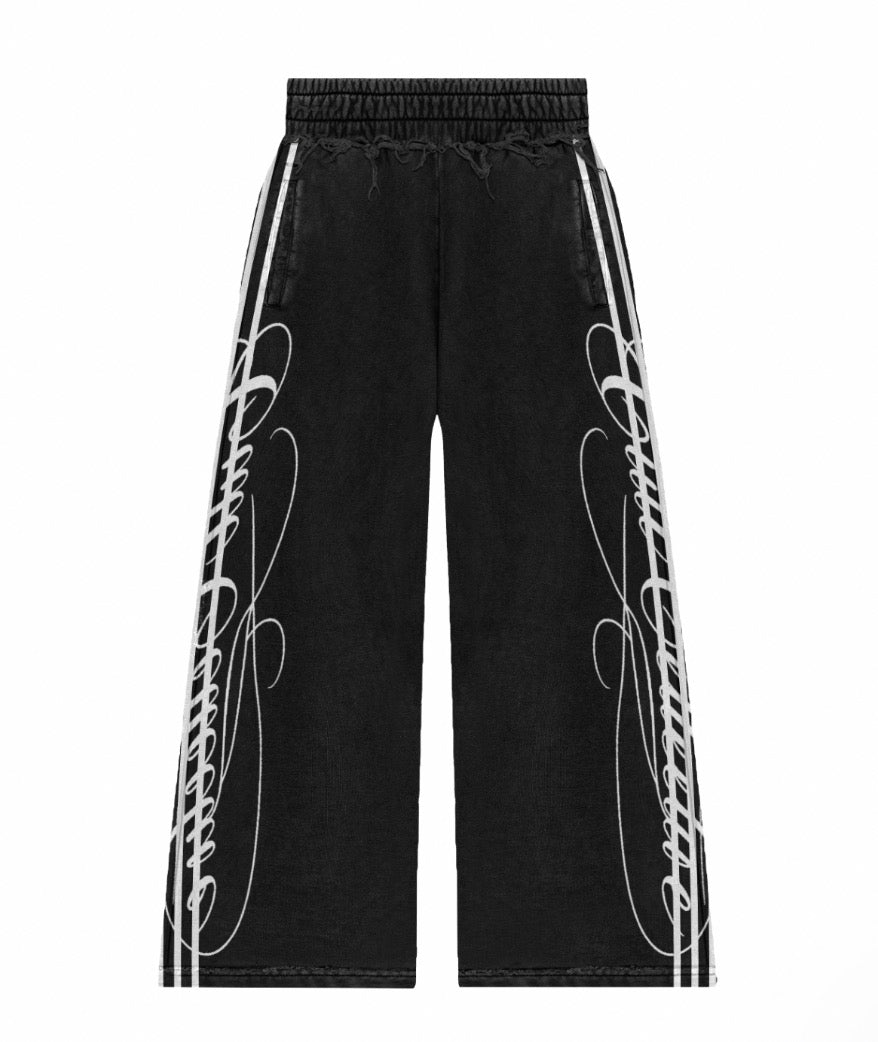 Black Signature Cult Collective Cropped Zip Up + Baggy Sweats (PRE ORDER)