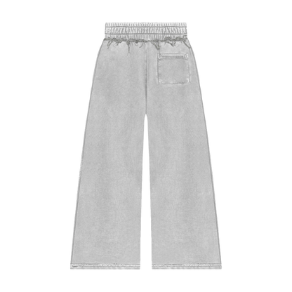 White Signature Cult Collective Cropped Zip Up + Baggy Sweats (PRE ORDER)